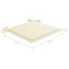 Garden Chair Cushions 4 pcs Beige 19.7"x19.7"x1.2" Fabric - Beige