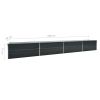 Garden Raised Bed Galvanized Steel 236.2"x31.5"x30.3" Anthracite - Anthracite