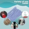 Pack of 2000 Blue Paper Twist Ties 4' Long and 3/16' Blue Stripes Twist Ties for Plastic Trash; Bread Bags Paper Coated Ties Multi Function Strong Wir